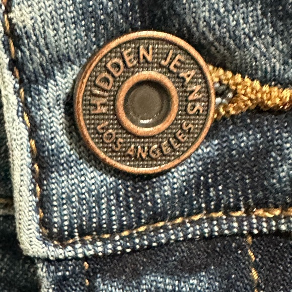 slide slit mid ride boot cut jeans size 31 Hidden jeans NWT Ryan style. - Picture 8 of 13